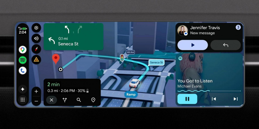Android Auto čeká největší upgrade v historii: nový design i podpora přehrávání videa