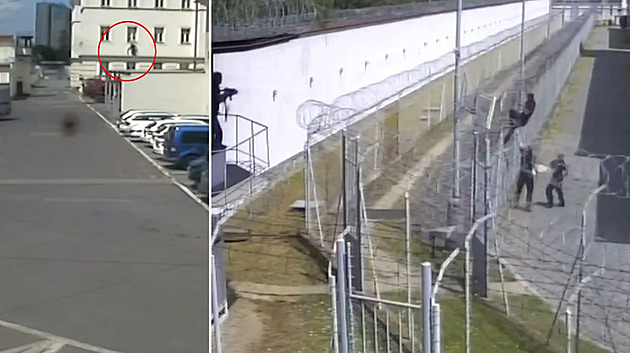 Vězeň se pokusil utéct z Pankráce. Žiletkový plot nepřekonal, točily ho kamery