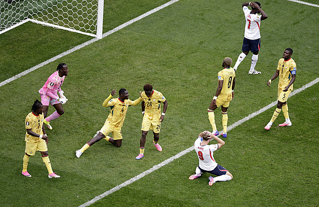 Anglie - Ghana 0:0, oba týmy postupují dál. Kane mohl rozhodnout, v šanci selhal